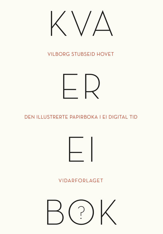 Kva er ei bok?