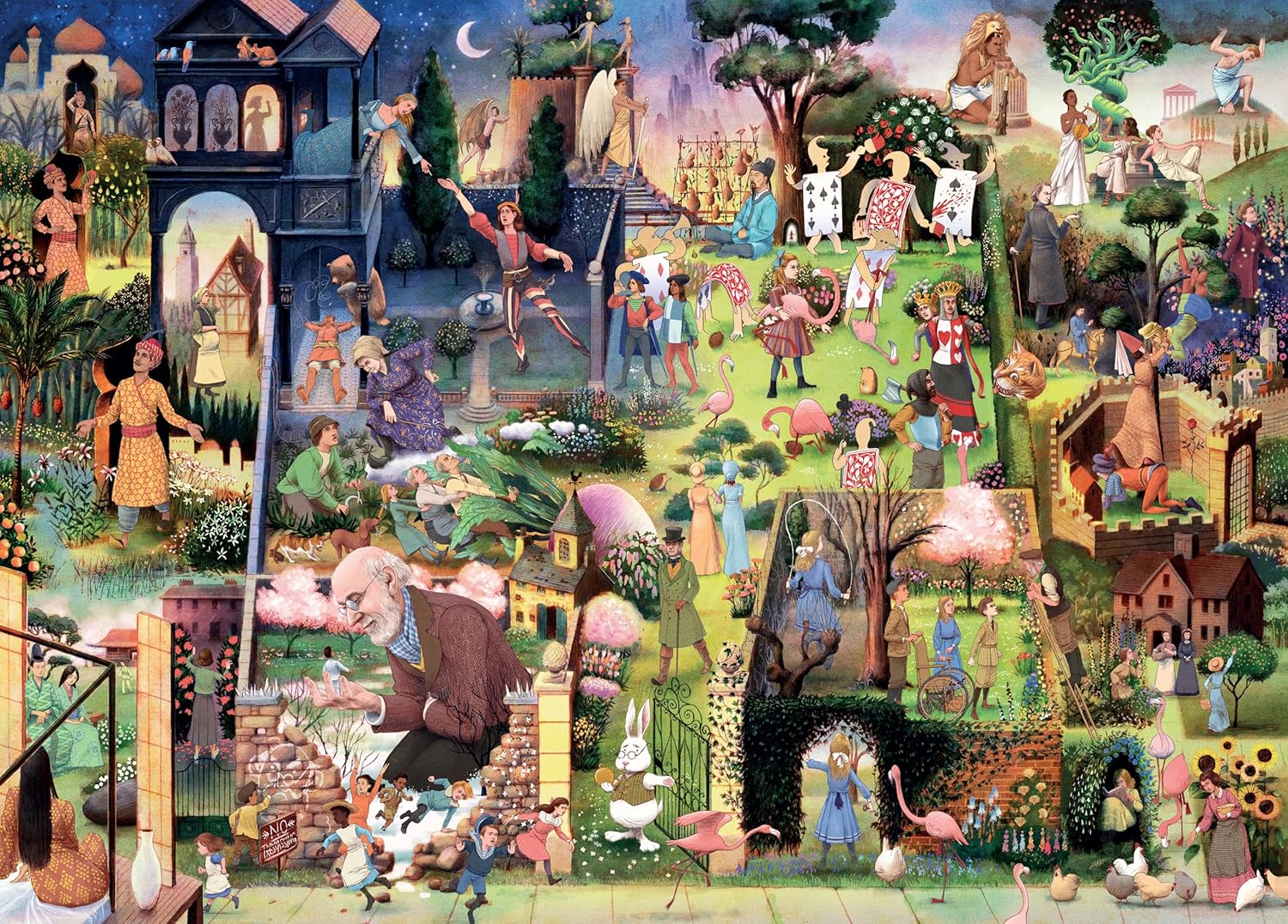 A Book Lover's Garden 1000 Piece Puzzle