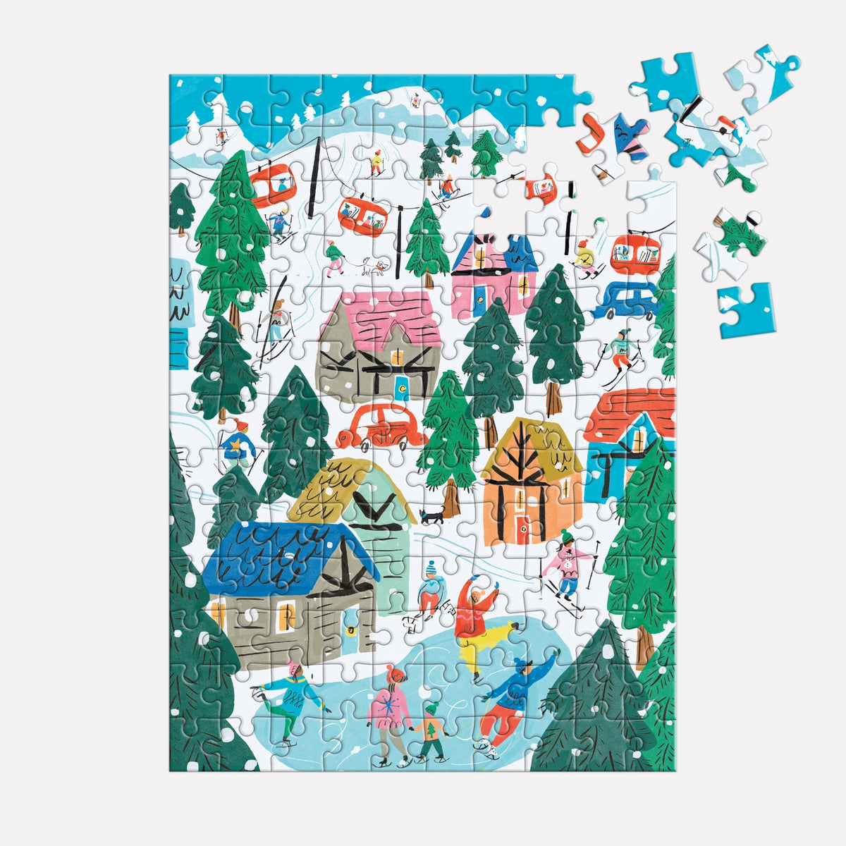 Alpine Cottage 130 Piece Puzzle Ornament