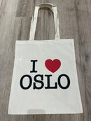 I Love Oslo handlenett hvit