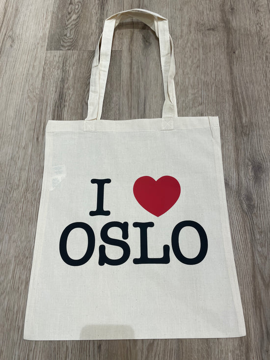 I Love Oslo handlenett hvit