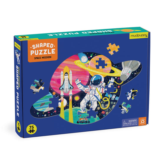 Space Mission 75 Piece Shaped Scene