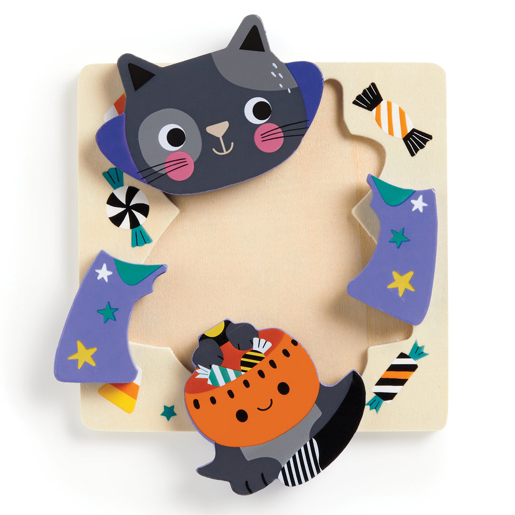 Halloween Set of 4 Wood Puzzles