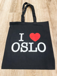 I Love Oslo handlenett svart