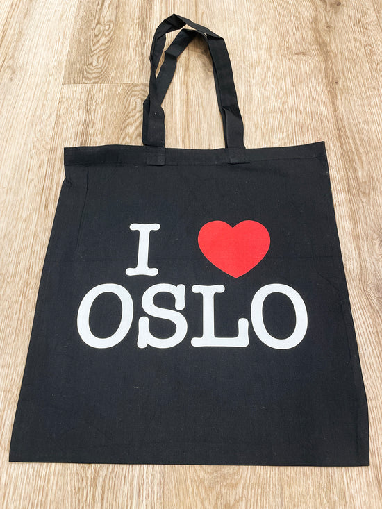 I Love Oslo handlenett svart
